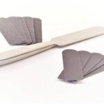 Fotfil i rostfritt stål inkl 10 slipremsor