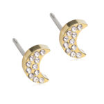 Golden Titanium Brilliance Moon 6 mm
