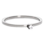 NT Tiffany Tiny Ring, CZ White 18mm
