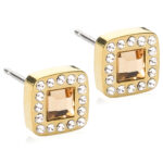 GT Brilliance Cushion 8 mm Crystal/Gold