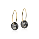 GT Ear Ring Round Black Diamond